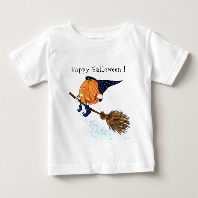 Halloween Pumpkin Baby T-Shirt (Front)