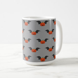 Halloween Pumpkin Bat Coffee Mug