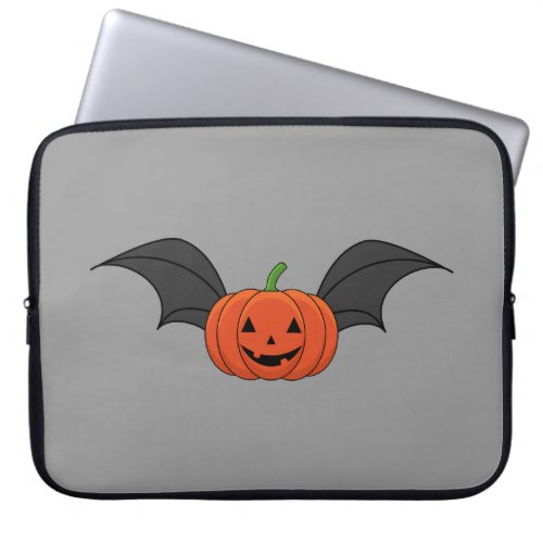 Halloween Pumpkin Bat Laptop Sleeve