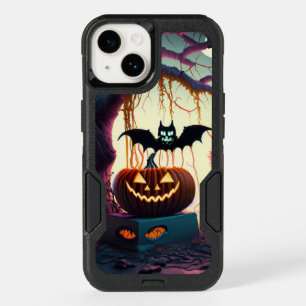 Halloween Pumpkin & Bat  OtterBox iPhone 14 Case