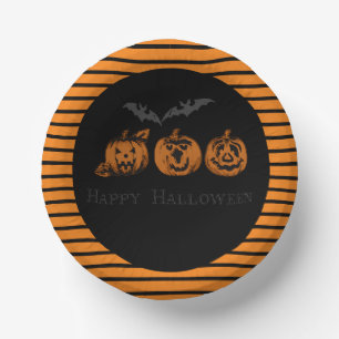 Halloween/pumpkin/bat  paper bowls