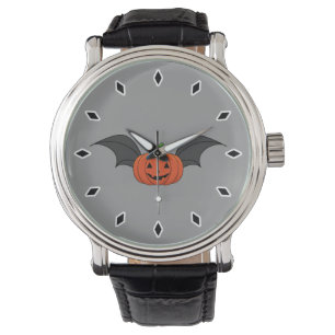 Halloween Pumpkin Bat Watch