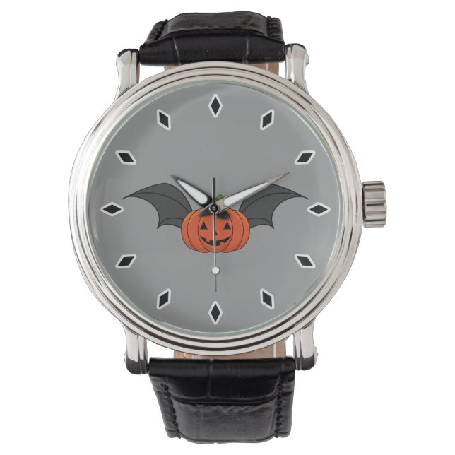 Halloween Pumpkin Bat Watch (Front)