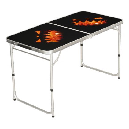 Halloween Pumpkin Beer Pong Table