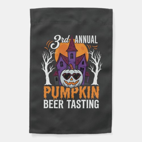 Halloween Pumpkin Beer Tasting Haunted House Garden Flag