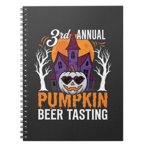 Halloween Pumpkin Beer Tasting Haunted House Notebook