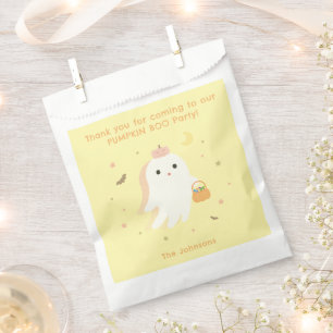 Halloween Pumpkin Boo Party Favor Bag