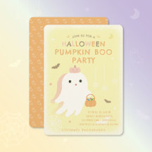 Halloween Pumpkin Boo Party Invitation