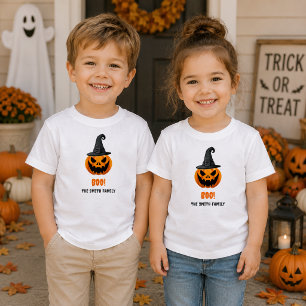 Halloween Pumpkin “BOO!” – Personalized Name Toddler T-shirt