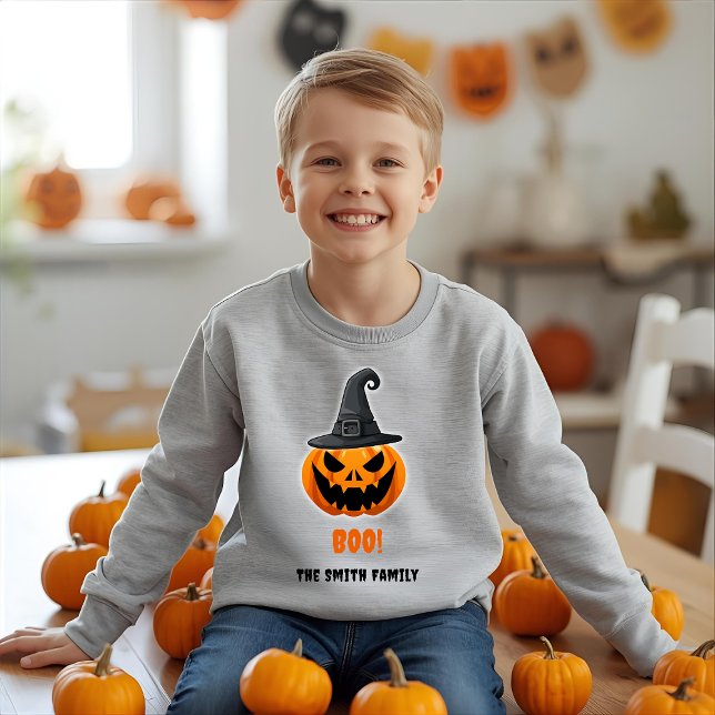 Halloween Pumpkin “BOO!” – Personalized Name Tri-Blend Shirts (Creator Uploaded)