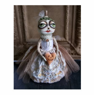 Halloween Pumpkin Bride Photo Sculpture