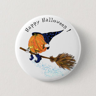 Halloween Pumpkin Button