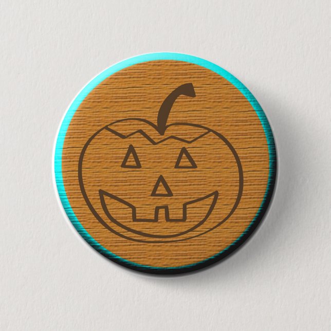  Halloween Pumpkin Button (Front)