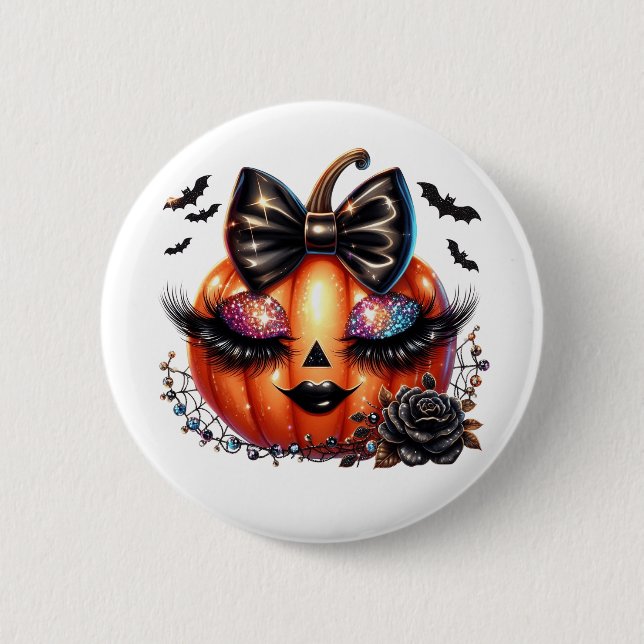 Halloween Pumpkin  Button (Front)