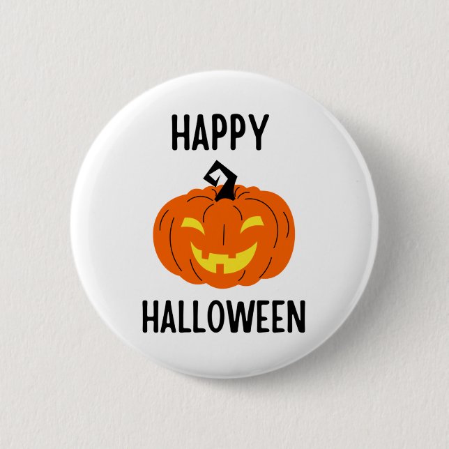 Halloween Pumpkin Button (Front)
