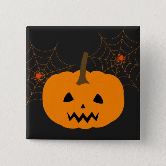 halloween pumpkin button