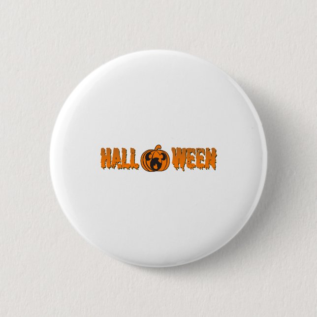 Halloween Pumpkin                         Button (Front)