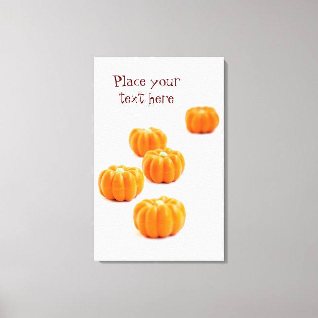 Halloween pumpkin candy canvas print (Front)