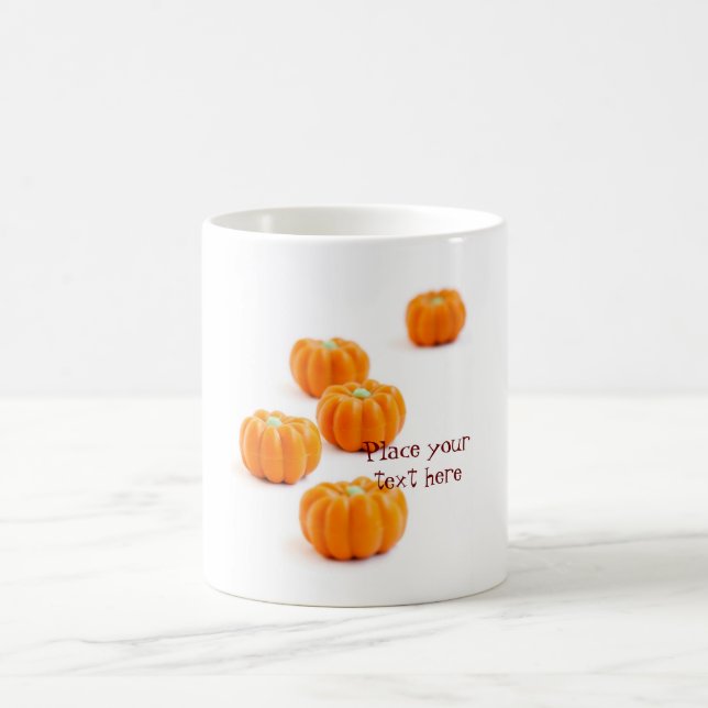 Halloween pumpkin candy coffee mug (Center)