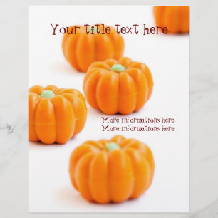 Halloween pumpkin candy flyer