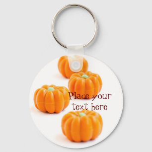 Halloween pumpkin candy keychain