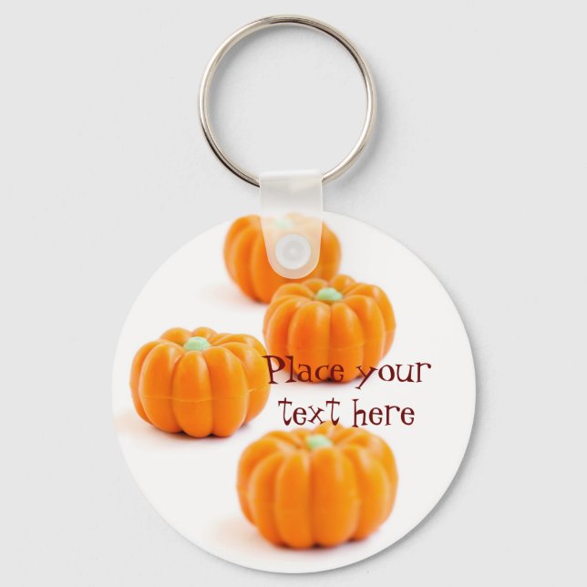Halloween pumpkin candy keychain (Front)