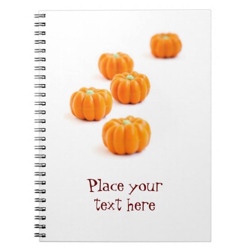 Halloween pumpkin candy notebook