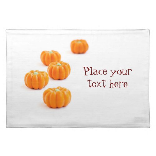 Halloween pumpkin candy placemat