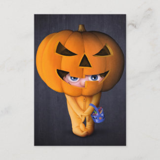 Halloween pumpkin card