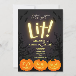 Halloween Pumpkin Carving Party Invitation
