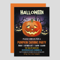 Halloween Pumpkin Carving Party Invitation