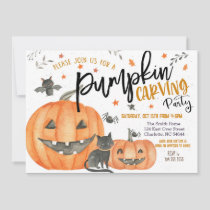 Halloween Pumpkin Carving Party Invitation
