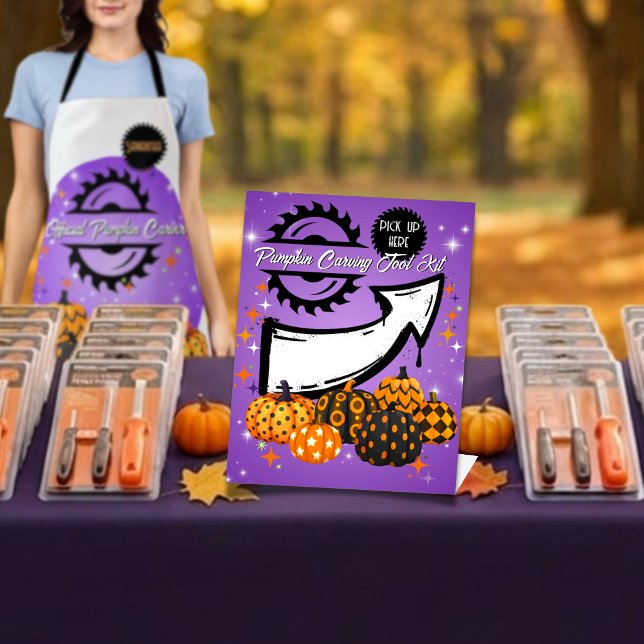 Halloween Pumpkin Carving Tool kit Pick up Sign (Creator Uploaded)