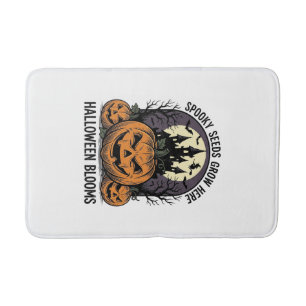 Halloween Pumpkin Castle Vintage Spooky Shirt_1 Bath Mat