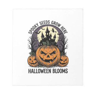 Halloween Pumpkin Castle Vintage Spooky Shirt_1 Notepad