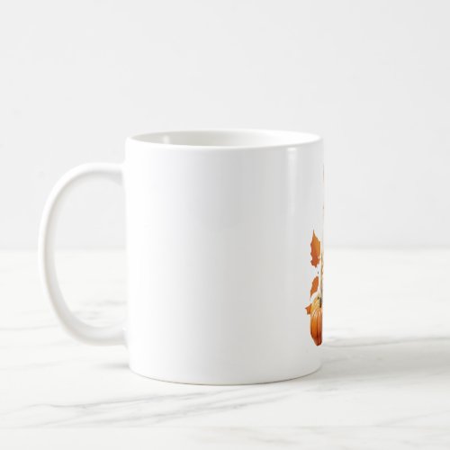 halloween pumpkin cat   coffee mug