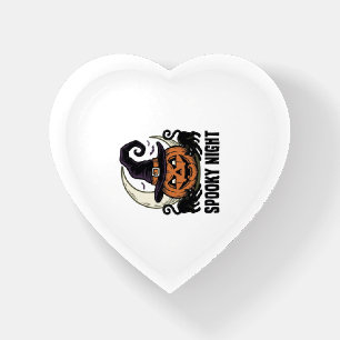 Halloween Pumpkin Cat Witch Hat Vintage Shirt_1 Paperweight