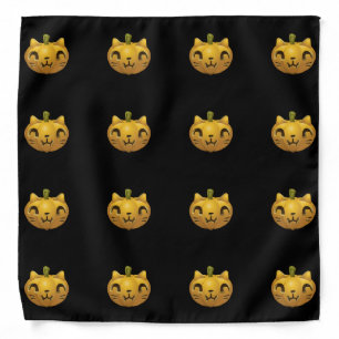 Halloween Pumpkin Cats Bandana