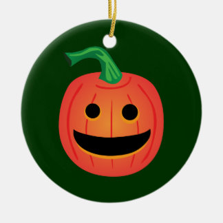 Halloween Pumpkin Ceramic Ornament