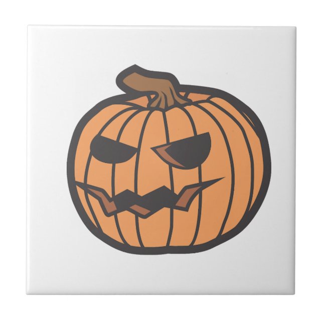 Halloween pumpkin                              ceramic tile (Front)