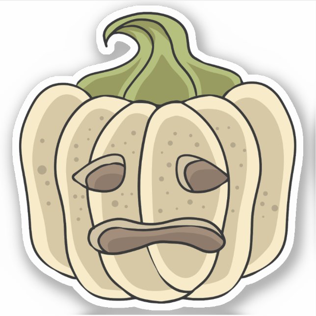 Halloween Pumpkin Character Sticker (Front)