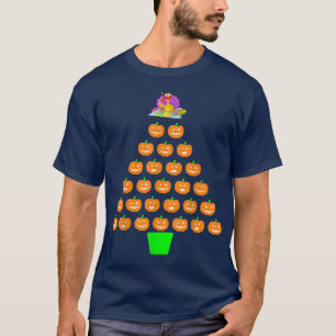 Halloween Pumpkin Christmas Tree Thanksgiving Turk T-Shirt