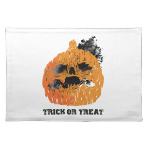 Halloween pumpkin cloth placemat