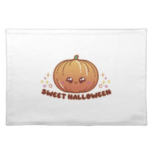 Halloween pumpkin cloth placemat