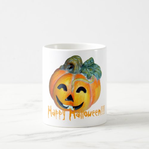 Halloween pumpkin coffee mug