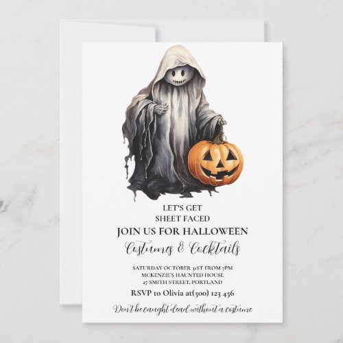 Halloween Pumpkin Costume Party Invitation