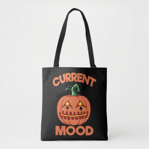 Halloween Pumpkin Current Mood Happy Tote Bag
