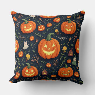 Halloween pumpkin cushion