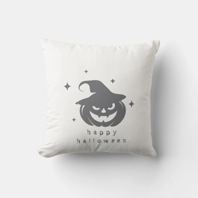 Halloween Pumpkin Decorative Pillow (Front)