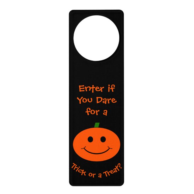Halloween Pumpkin Door Hanger (Front)